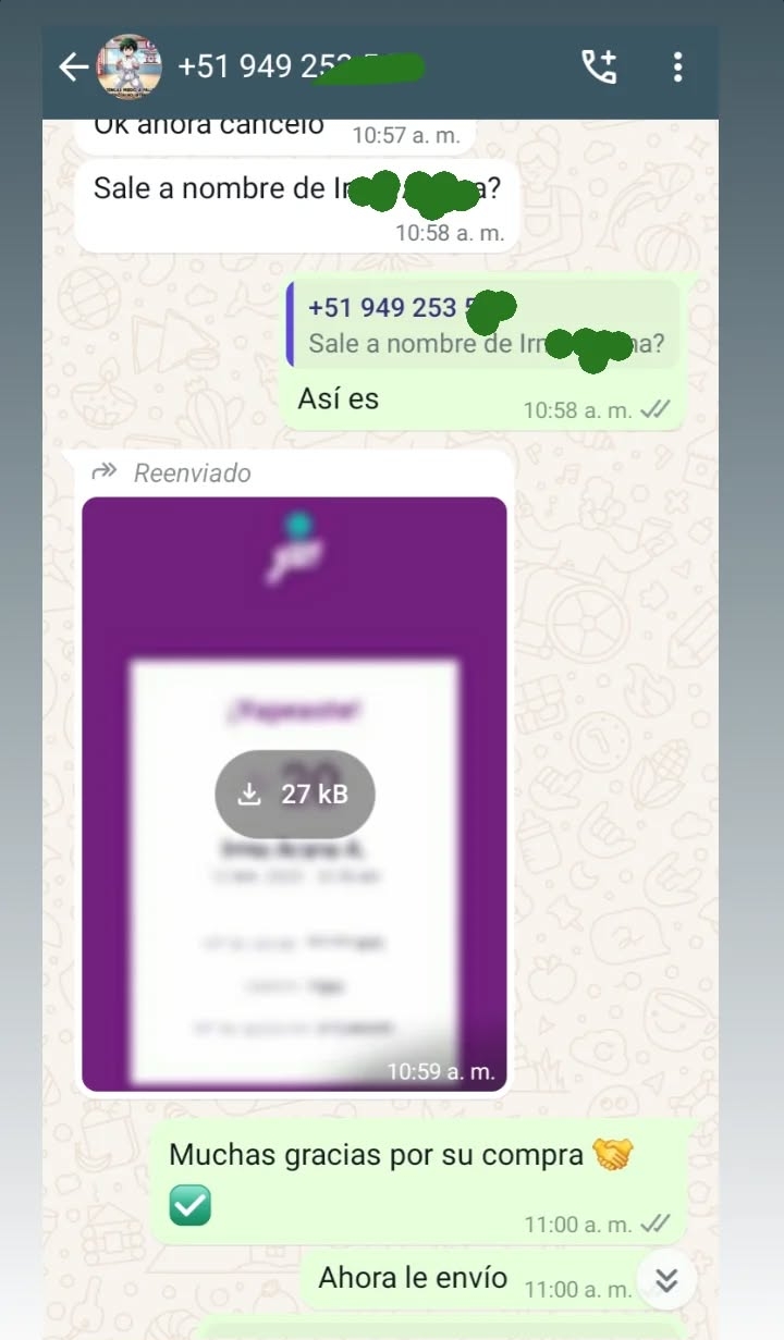 Venta realizada 11