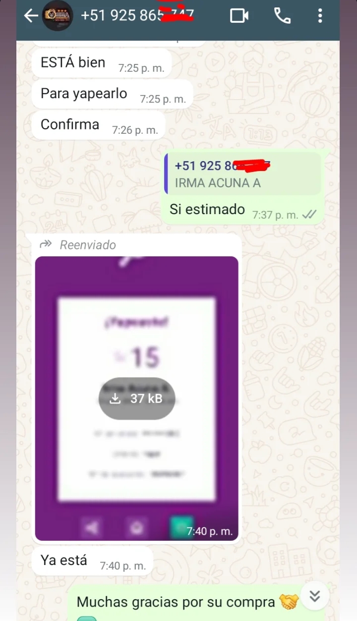 Venta realizada 13