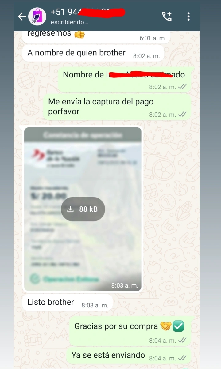 Venta realizada 27